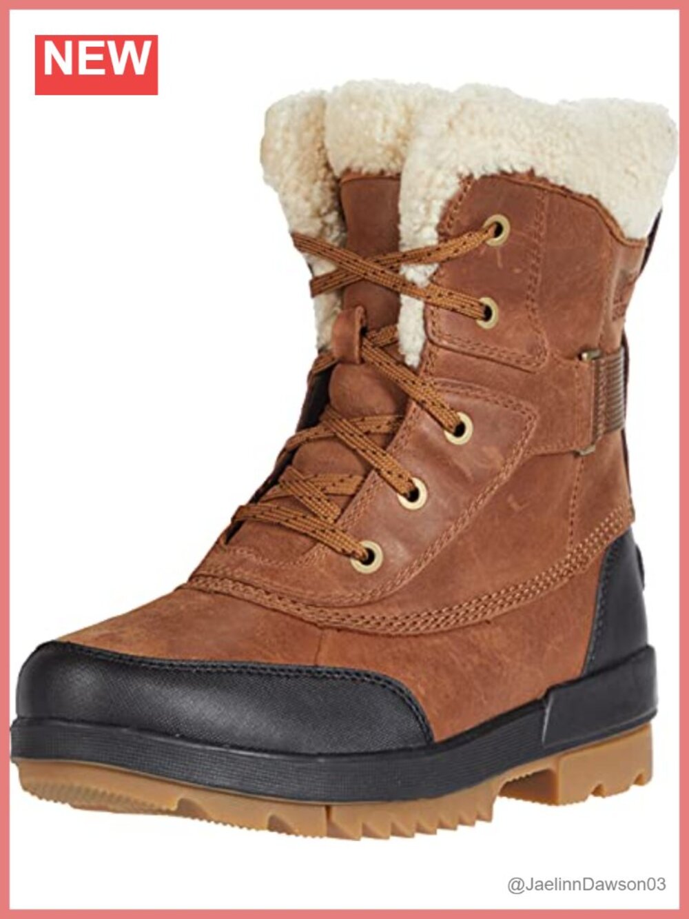Sorel Winter Snow Boots Waterproof Leather Wool Mid-Calf Lace Up